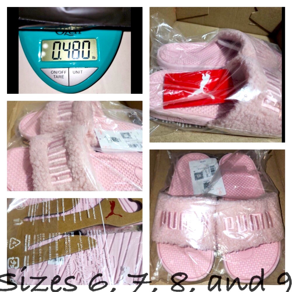 🛑Powder pink Puma Slippers